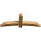 Ekena Millwork Bellingham Rough Sawn Timber Gable Bracket, Western Red Cedar, 72"W x 27"H x 6"D x 6"F, 9/12 Pitch GBW072X27X0606BEL00RWR - alternate 3